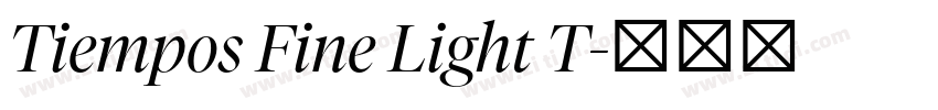 Tiempos Fine Light T字体转换